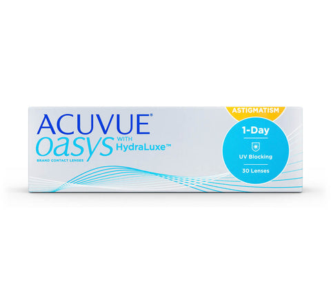 1-Day Acuvue Oasys with HydraLuxe for Astigmatism 每日即棄型散光隱形眼鏡 30片日抛